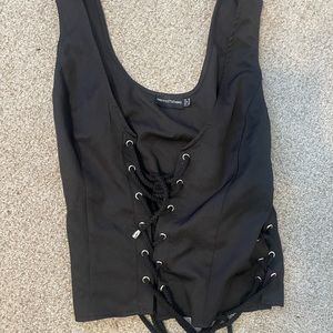 Pretty little thing lace up top